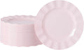 72 Pack Pink Plastic Plates, Thanksgiving by NZVCNTableware