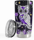 SANDJEST Owl Tumbler 20oz Jewelry Drawings Stainless Steel Insulated Tumblers by SANDJEST