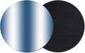 Ombre Lake Blue Coasters Set of 2, Modern Minimalist Geometric Gradient Color by PIEPLE