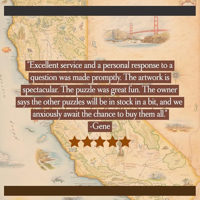 California Central Coast Ceramic Coaster with Cork Base - Set of 4
