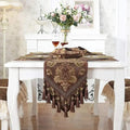 French Country Luxury Floral Pattern Table Runner by JAIJY