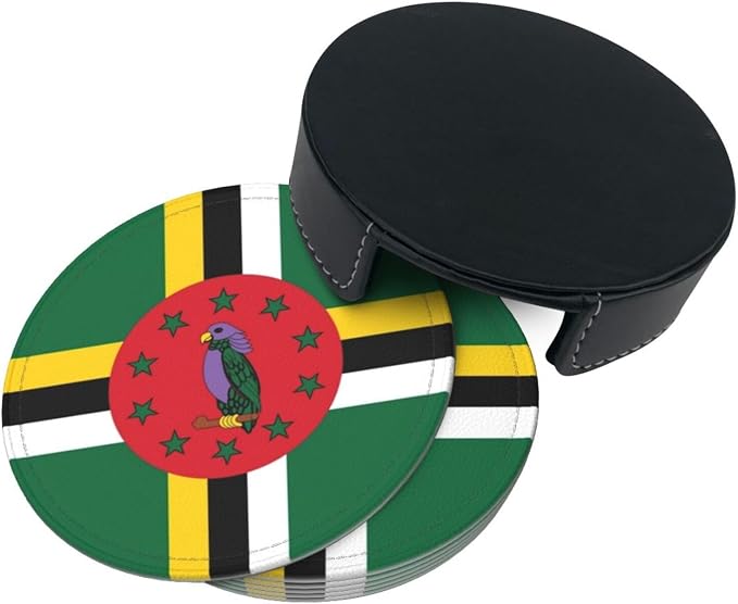 Dominica Flag Coasters for Drinks - Image 9