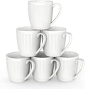 Coffee Mugs Set of 6, 16 Oz White Coffee Mugs | HomeElves Porcelain Mugs by HomeElves