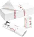 FoldTier 300 Pcs Baseball Paper Napkin Rings Bulk Disposable Sports Napkin by FoldTier