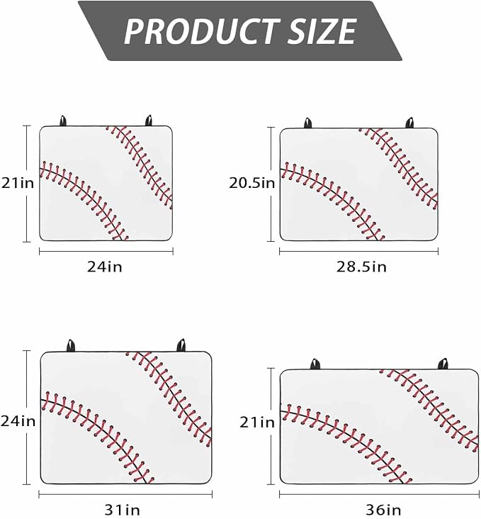 American Baseball Sports Induction Cooktop Protector Mat, Glass Top Stove Cover - Image 8