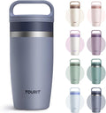 TOURIT Travel Coffee Mug 16 oz, Leakproof 2-Part Drink Lid Tumbler, Insulated by TOURIT