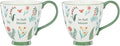 Oneida First Blooms Green Porcelain Mug Set by Oneida