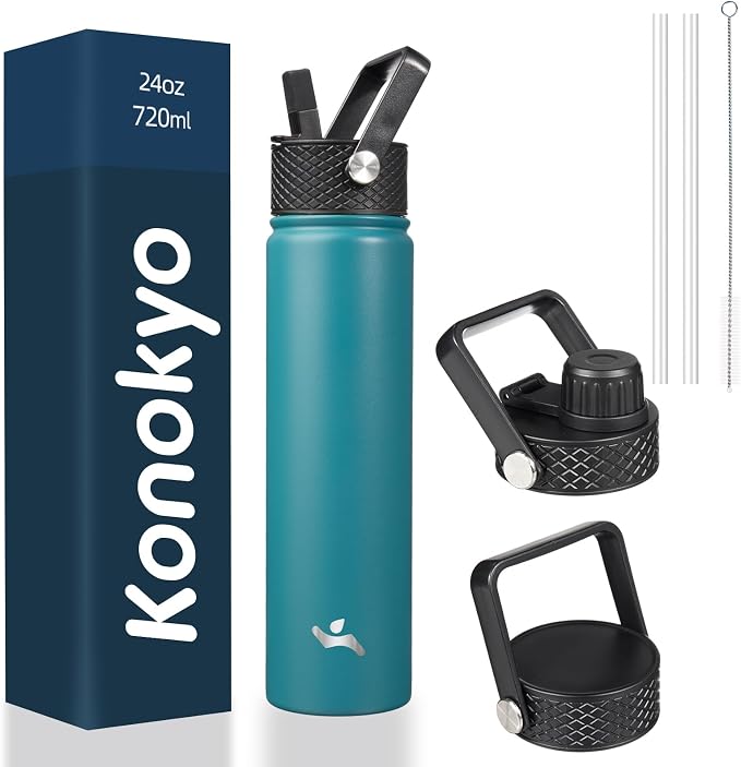 Konokyo 24 oz Insulated Stainless Steel Water Bottle by Konokyo