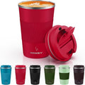 MOMSIV 12oz Travel Coffee Mug, Insulated Coffee Cup by MOMSIV