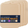 Silicone Trivet Mats 4 Heat Resistant Pot Holders Multipurpose Non-Slip Hot Pads by Unknown