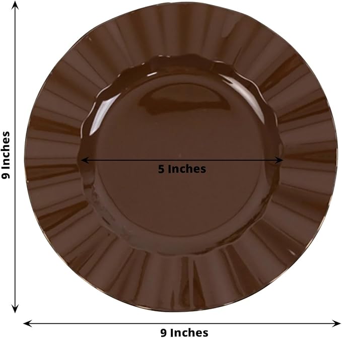 Efavormart 10 Pack Hard Plastic Dinner Plates - Image 2