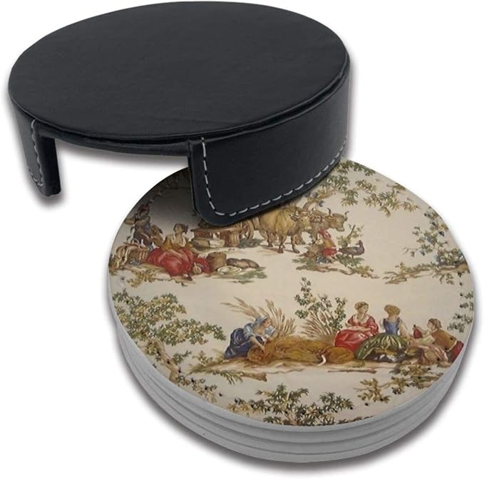 Vintage French Country Print Coasters - Image 7