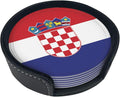 Croatian Flag Coasters for Drinks by Unknown