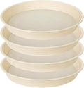 4 Pack of 16 17 inch Plant Saucer, 2.3" Depth, Heavy Duty Deep Plant Trays by Bleuhome