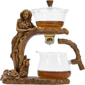 Zurucily Glass Teapot Set with Infuser Semi Automatic Tea Set Magic Teapot by zurucily