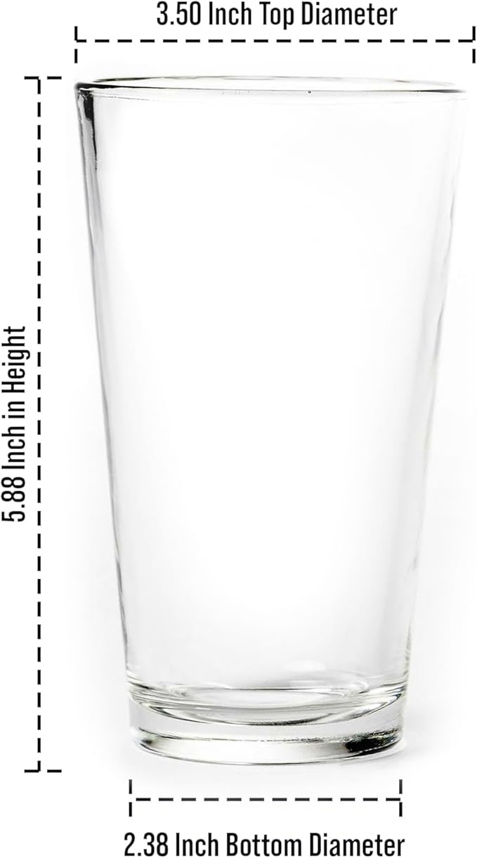 Black Lantern Mountain Peaks Pint Glass 16oz Beer Glass for Nature & Craft Brew Lovers | Premium Outdoor-Themed Drinkware
