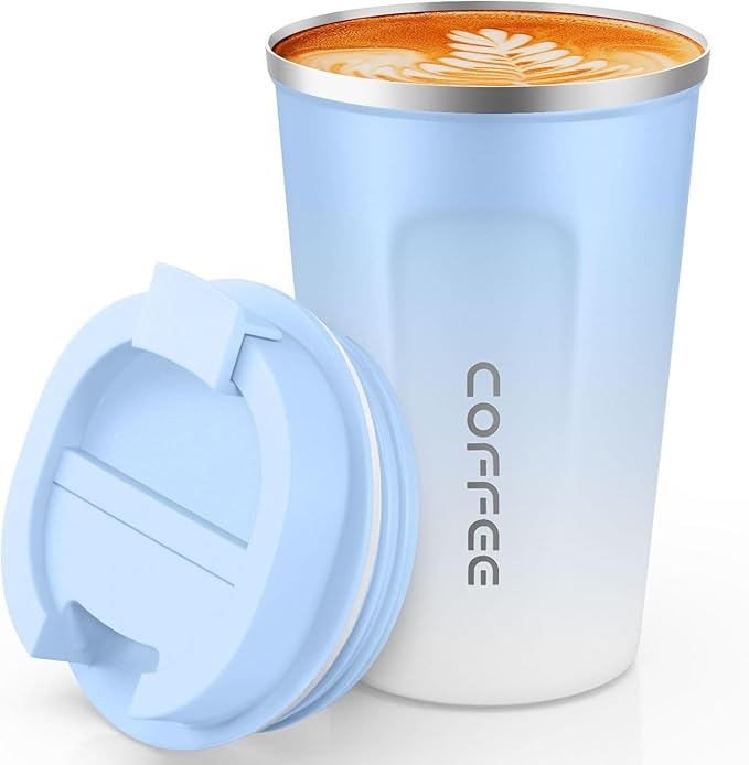 SPLMIFA Travel Coffee Mug Leak-Proof, Reusable Coffee Cups - Image 2