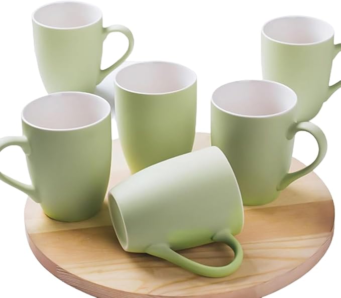 Coffee Mugs Set of 6, 12oz Ceramic Coffee Mugs by Unknown