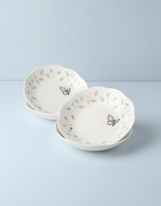 Lenox Butterfly Meadow Porcelain Pasta Bowl Set - Image 5