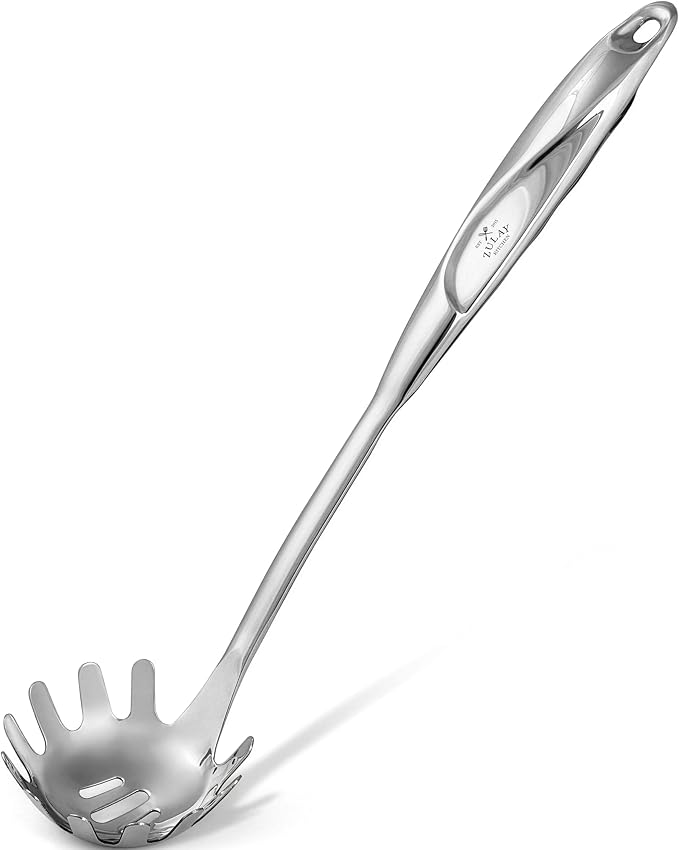 Zulay Kitchen Stainless Steel Pasta Spoon | 12” Spaghetti Server by ZulayKitchen
