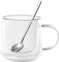 Double Wall Glass Coffee Mugs 10 Oz by Unknown