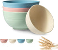 Greenual Salad Bowls Wooden Salad Bowl Set Large Bowls for Serving, Handmade with Serving Utensils Blue