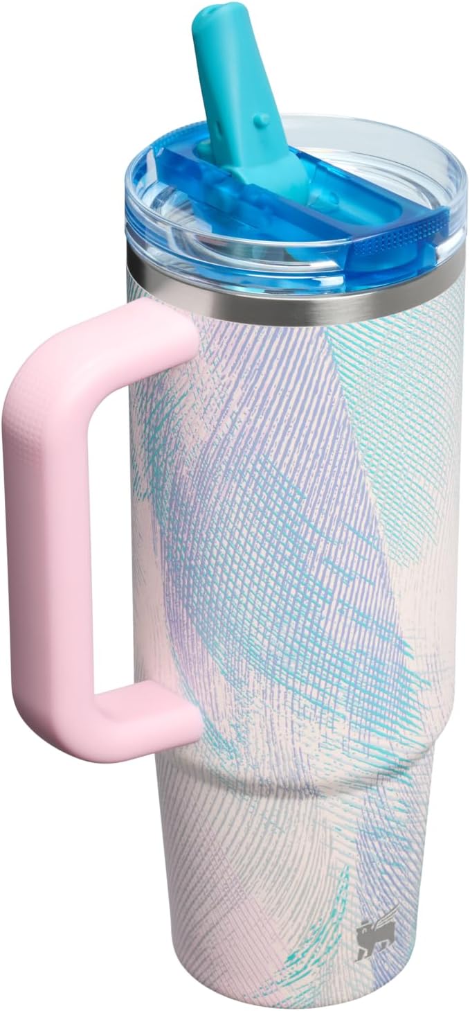 STANLEY Quencher ProTour Flipstraw Tumbler, 30 oz, Sea Glass Plume | Built-In - Image 3