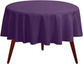 Gee Di Moda Round Tablecloth - 132 Inch Purple Round Table Cloth for 72 to 96 Inch Round Tables - Heavy Duty Washable Fabric - for Buffet Table, Holiday Party, Dinner, Wedding & Baby Shower