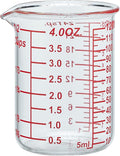 120 ML/4OZ High Borosilicate Glass Measuring Cup-V-Shaped Spout, Glass by AckersBORO33