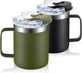 12oz Insulated Travel Coffee Mug by ALOUFEA