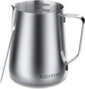 Milk Frothing Pitcher, 66oz Steaming Pitcher Stainless Steel Espresso Machine by Adorever