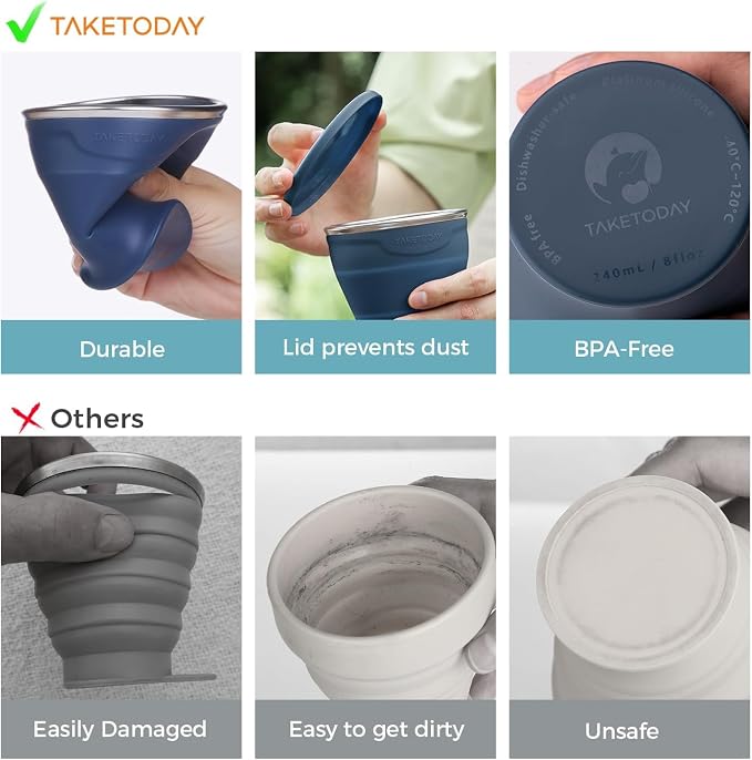 TakeToday Collapsible Cup 8 oz 2-Pack - Image 2