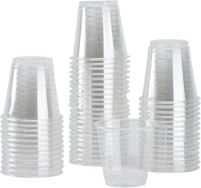 Karat Small Plastic Cups, Disposable Bathroom Mouthwash Cups | Clear - Image 7