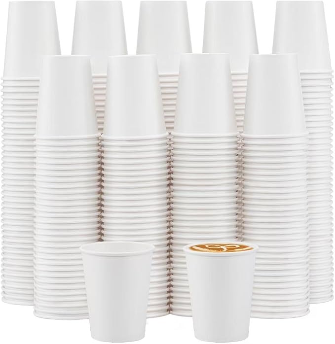 Clawsoff 200 Count Paper Cups 10 oz Disposable Hot Beverage Coffee Cups | by BuyNow