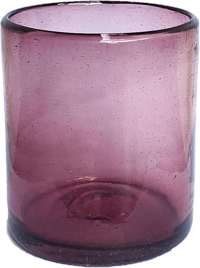 Solid Amethyst 9 oz Short Tumblers, Recycled Glass, Toxin-Free - Image 2
