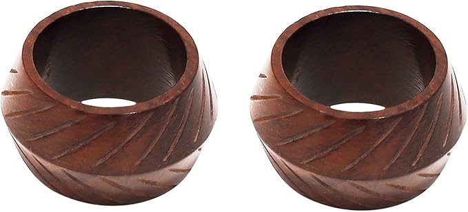 Wooden Napkin Rings Handcrafted Natural Wood Napkin Rings Decorations Christmas Ornaments Best for for Table Décor, Dinner Party, Wedding Party, Dining Parties, Table Decoration (6)