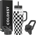 Coldest Tumbler with Handle and Straw, 100% Leak Proof Insulated Tumbler with by Coldest