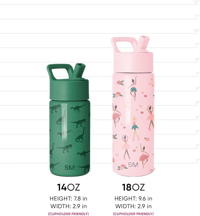 Simple Modern Daniel Tiger Kids Water Bottle & Toddler Cup | 14oz | Insulated - Image 7