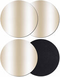 Ombre Beige Coasters Set of 4, Modern Minimalist Geometric Gradient Color by PIEPLE