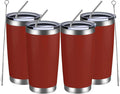 MEWAY 20oz Tumbler 4 Pack Double Wall Vacuum Insulated Travel Mug Bulk by MEWAY