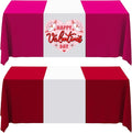 2 Pcs White Table Runner, Polyester Sublimation Heat Transfer Blanks Table by GCTWFYK