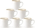 GBhome Ceramic Coffee Mugs Set of 6, 12oz Stoneware Coffee Mugs Set by GBhome