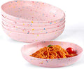 Melamine Bowls Set, 9” Large Pasta Bowl Salad Bowl, Lightweight Unbreakable by ZAROCRUS