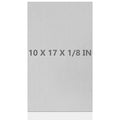 6061 T651 Aluminum Sheet Metal 10 x 17 x 1/8 (0.125”) Inch Plain Thin Aluminum Plate Covered with Protective Film, Heat Treatable Rectangle 3MM Aluminum Metal Plate for Welding, Industrial