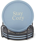 Silicone Coasters Set of 6, Premium Drink Coaster by HiramWare
