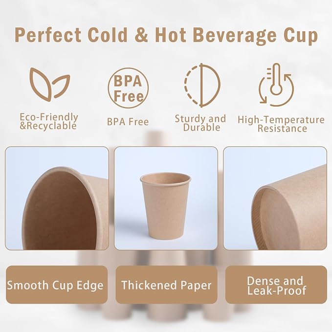 Lamosi 5 oz Paper Cups Disposable - Image 3