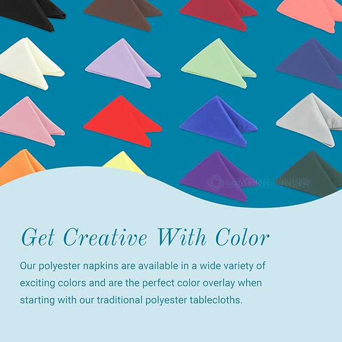 Polyester Cloth Napkins - Washable Soft Table Linens - Durable & Elegant for Dining, Restaurants, Weddings, Events, Rentals, Banquets, & Parties - Premium Quality Set of 250, Silver, 17"x17"