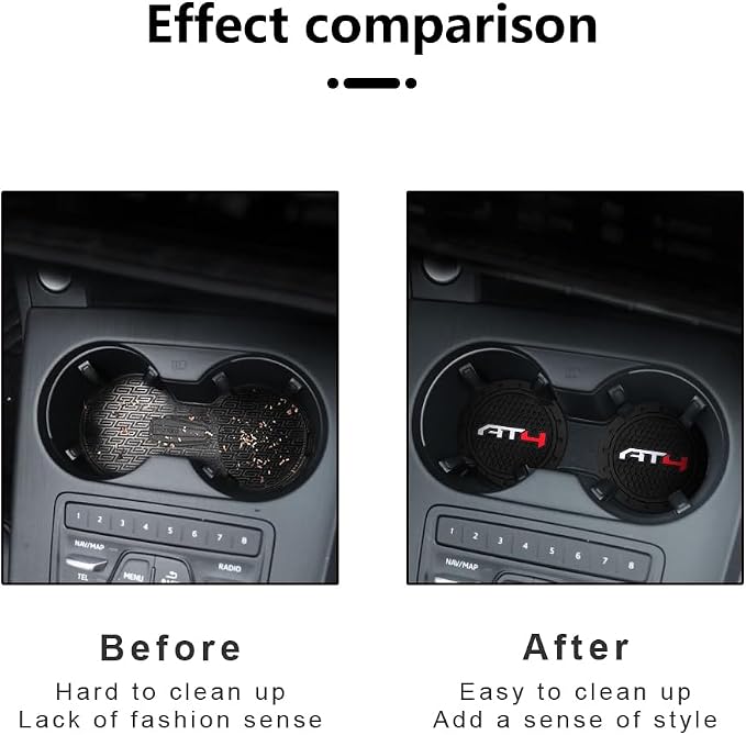 Car Cup Holder Coaster for GMC AT4 Cupholder Coaster Interior Accessories - Image 6