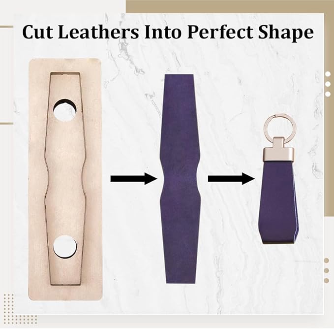 Leather Keyring Cutting die, for Shaping and DIY Leather Keyring Cutting and - Image 3