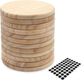 12 Pack 4 Inch Unfinished Round Wood Coasters by SIJDIEE